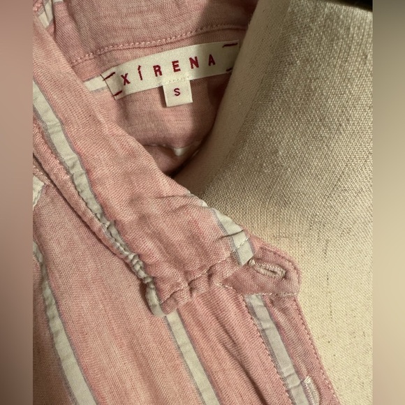 Xirena Pink Striped Button Down - Picture 2 of 3